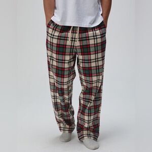 RSQ Mens Plaid Pajama Pants - NATURAL/KELLY